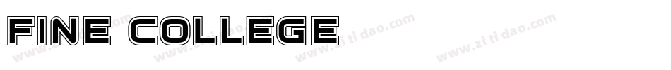 Fine College字体转换